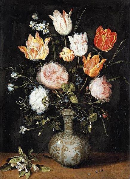 Jan Breughel Still-Life of Flowers Spain oil painting art